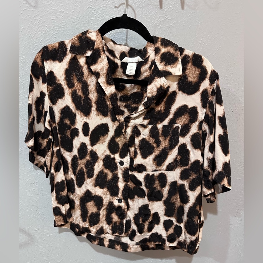 H&M Cheetah Print Shirt